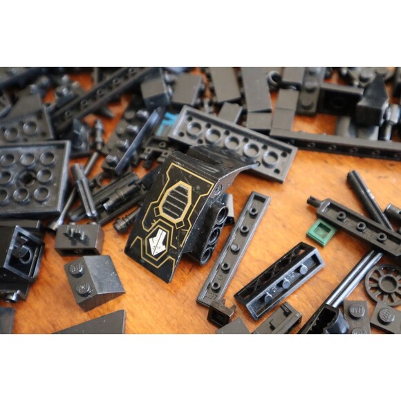 2 lbs. Pounds 8oz Mixed Lot Lego Bulk Black Bricks Pieces Plates Blocks - Picture 15 of 16